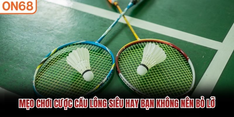 Mẹo chơi cược cầu lông siêu hay bạn không nên bỏ lỡ