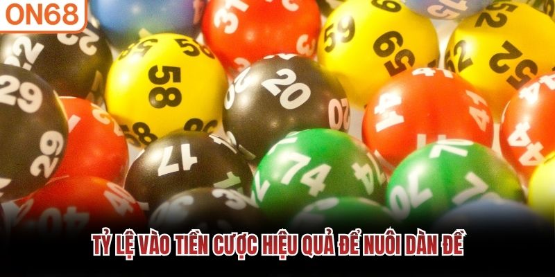 Tỷ lệ vào tiền cược hiệu quả để nuôi dàn đề